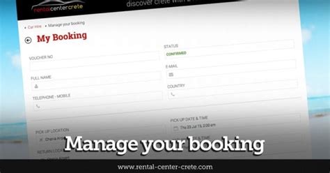 Manage your booking online .